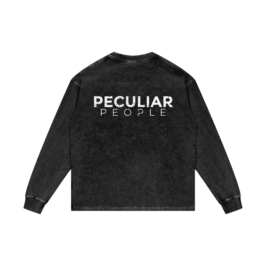 Classic Acid Wash Long Sleeve T-Shirt
