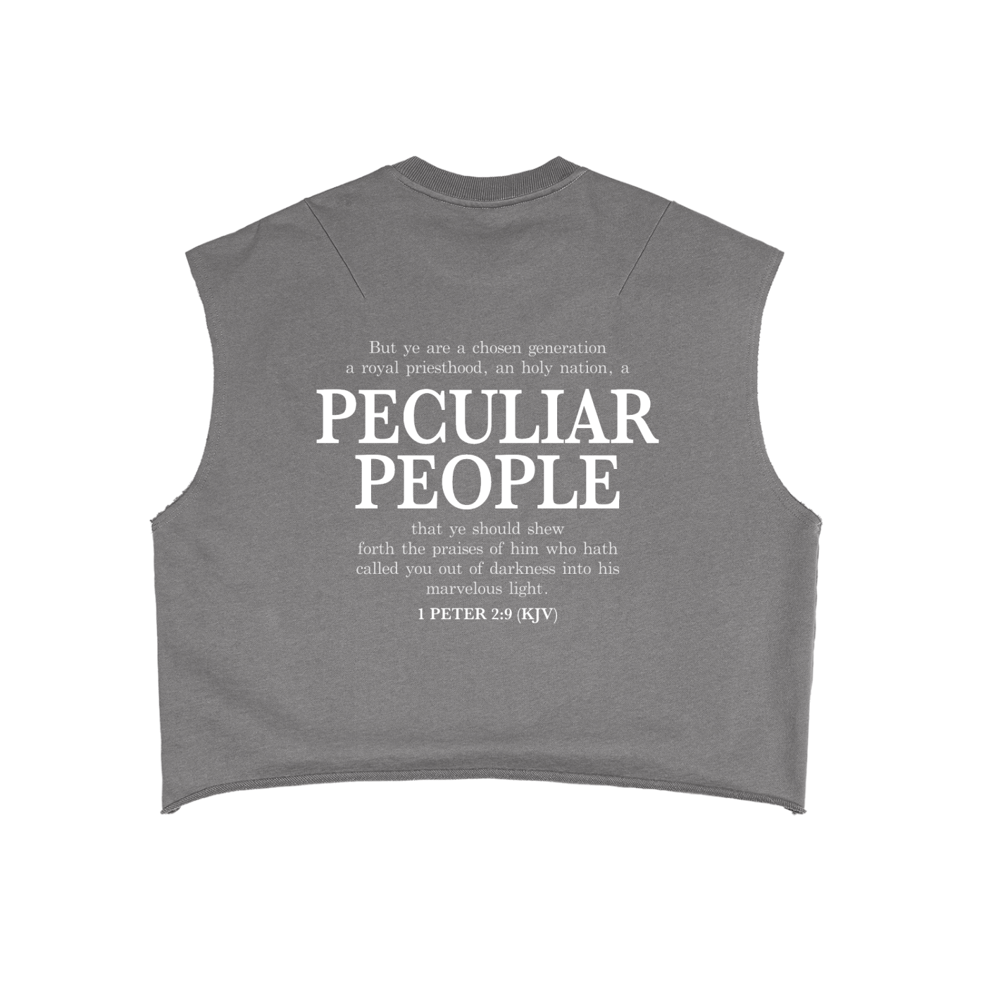 Peculiar People KJV French Terry Boxy Tank Top