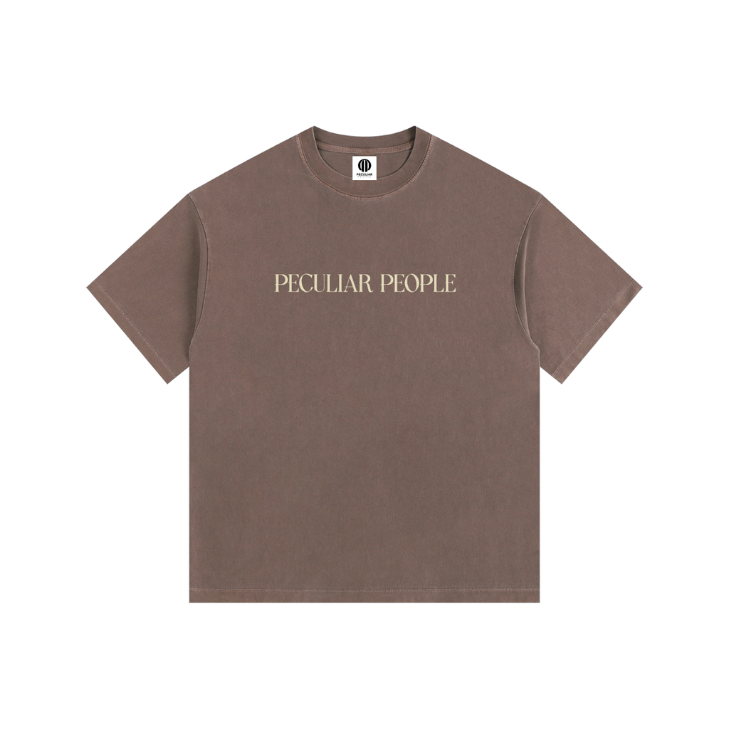Heavily Protected Oversized Washed Cotton T-Shirt