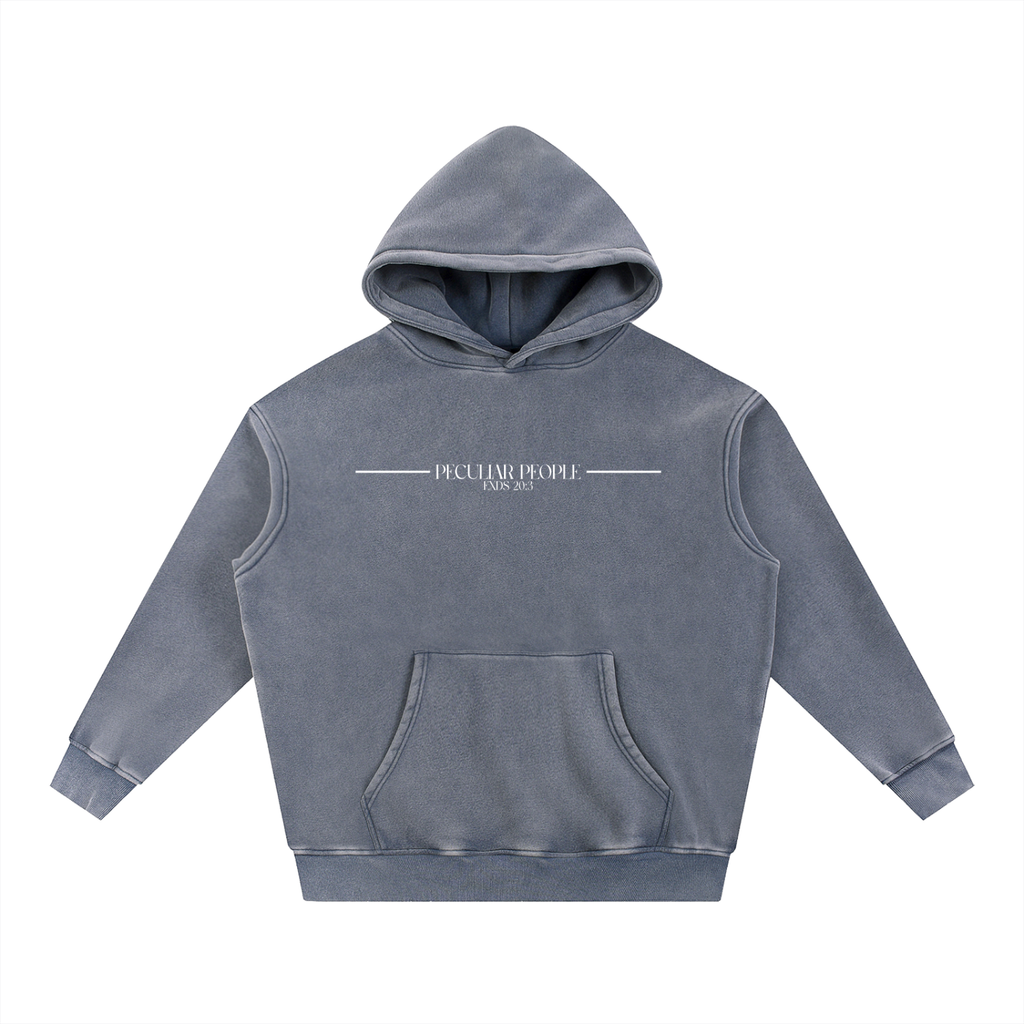 No Idolz Snow Wash Oversized Hoodie