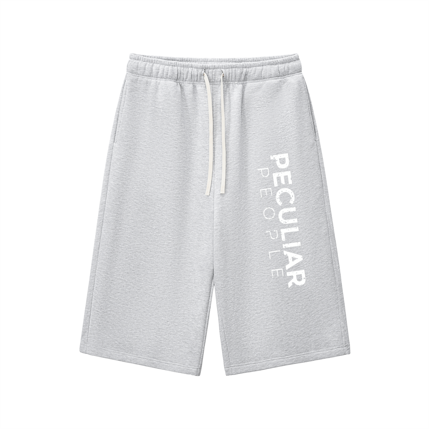 Relaxed Drawstring Three-quarter Sweatpants