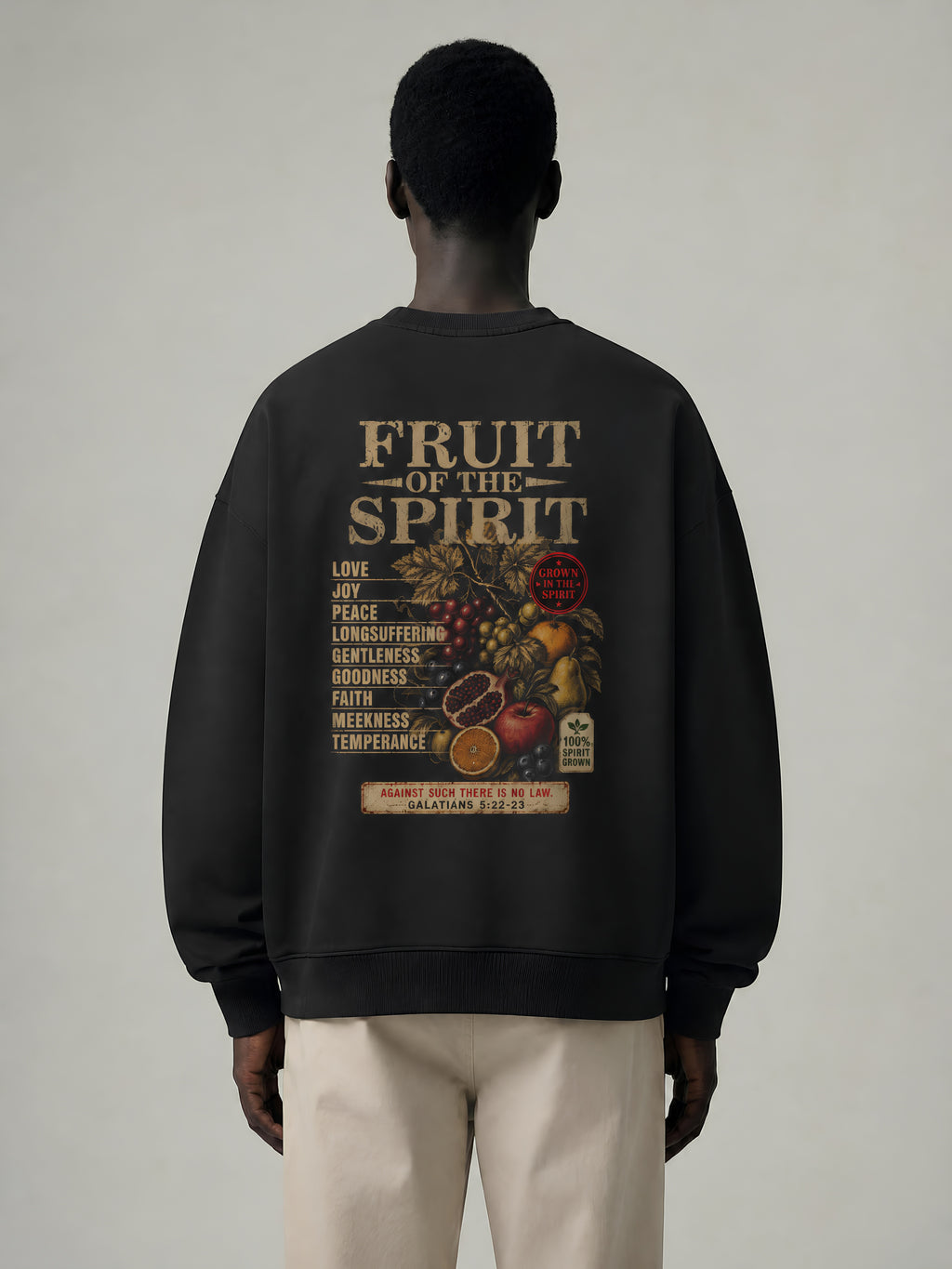 FRUIT OF THE SPIRIT — Vintage Wash Crewneck Sweatshirt